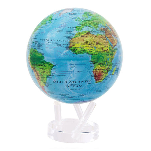 Globe <br> Blue Relief Map<br> (Ø 21 x H 29) cm