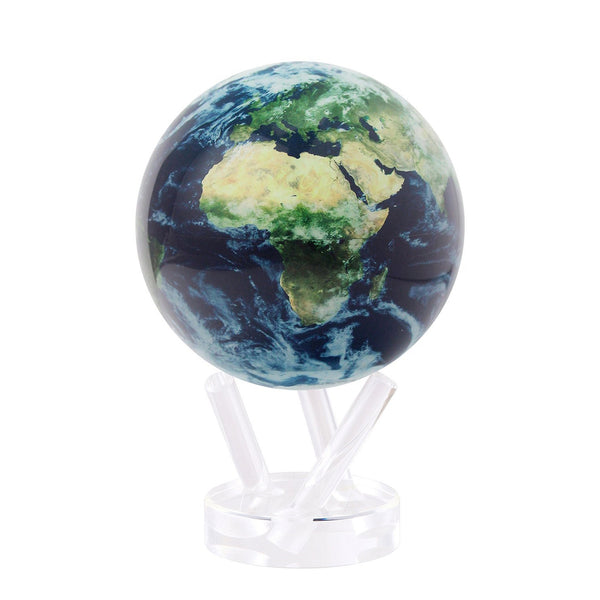 Globe <br> Blue Earth with Clouds <br> (Ø 16 x H 23) cm