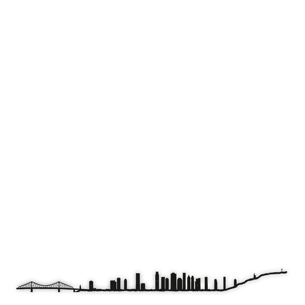 Montreal Skyline <br> Black <br> 50 cm