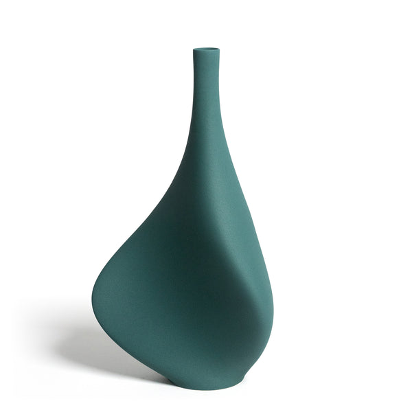 The Muse Vase <br> 
Pine Green
<br> (L 18 x W 31.5 x H 57) cm