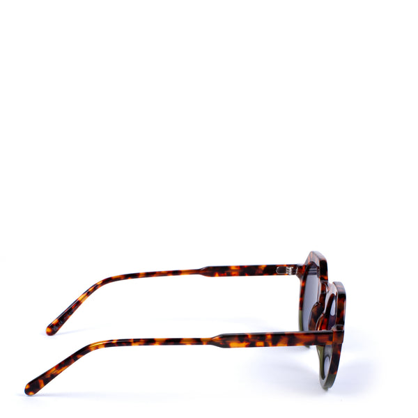 The Hometown <br> Brown Tortoise with Green Frame <br> Black Lenses