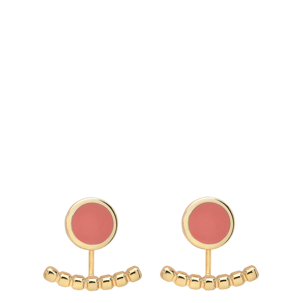 Comete Interchangeable Earrings <br> Ispahan Pink