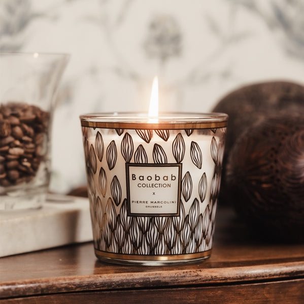 Pierre Marcolini Perou Candle <br> 
Lime, Jasmine, Vetiver
<br> Limited Edition
<br> (H 10) cm