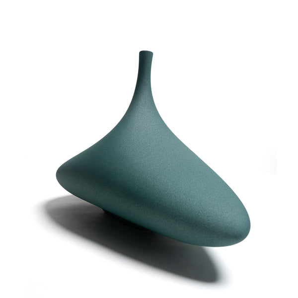 The Reverie Vase <br> 
Pine Green
<br> (L 27 x W 44 x H 29.5) cm