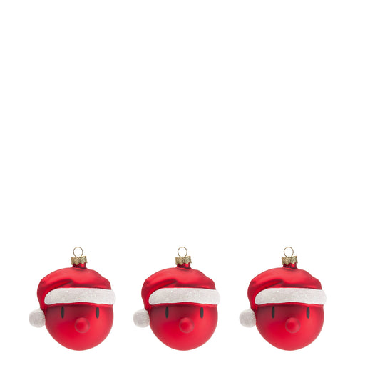 Mini Santa Christmas Ornament <br> Red