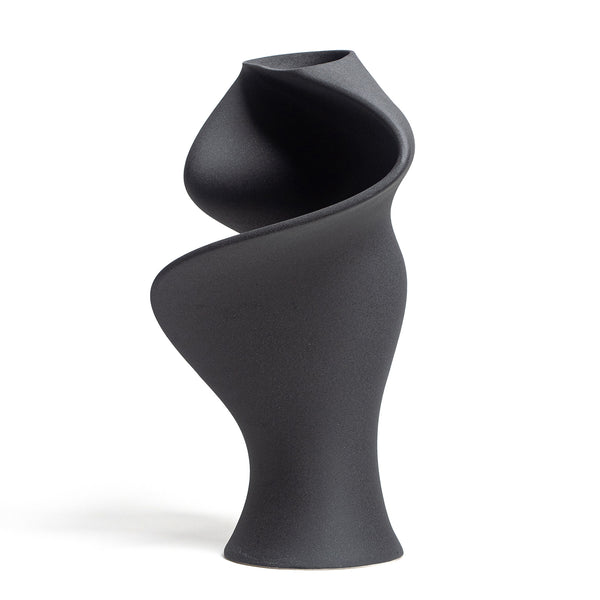 The Sonia Vase <br> Cosmic Black<br> (L 40 x W 32 x H 58) cm