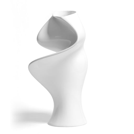The Sonia Vase <br> Glacier White<br> (L 40 x W 32 x H 58) cm