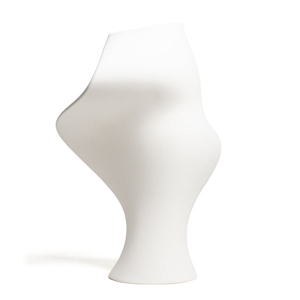 The Sonia Vase <br> Salt White<br> (L 40 x W 32 x H 58) cm