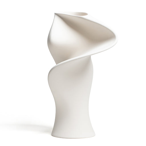 The Sonia Vase <br> Salt White<br> (L 40 x W 32 x H 58) cm