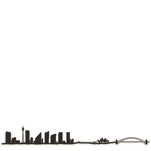 Sydney Skyline <br> Black <br> 125 cm
