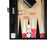 Jet Black Alligator <br> Backgammon Set <br> (L 38 x W 24.5) cm