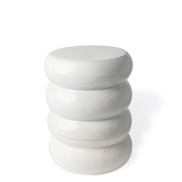 Chubby Stool <br> Off-White <br> (Ø 34 x H 44) cm