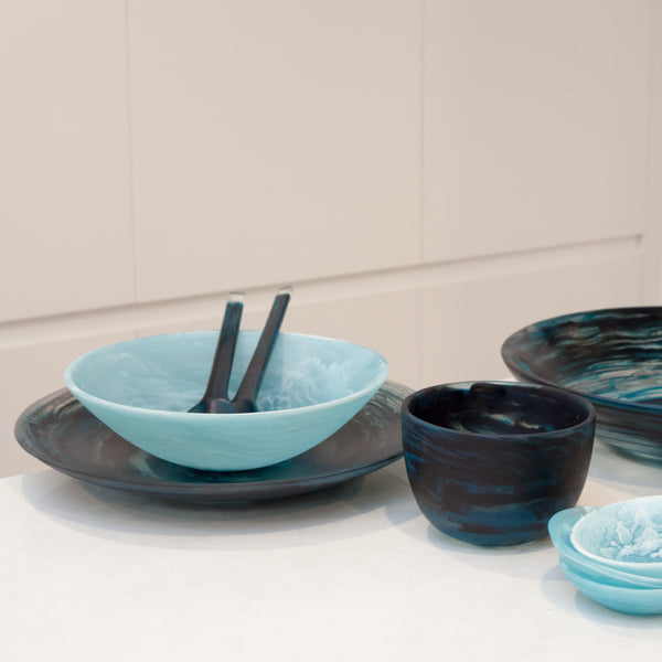 Everyday Bowl <br> Aqua Swirl <br> (Ø 20 x H 5.5) cm