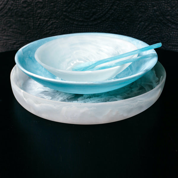 Everyday Bowl <br> Aqua Swirl <br> (Ø 20 x H 5.5) cm