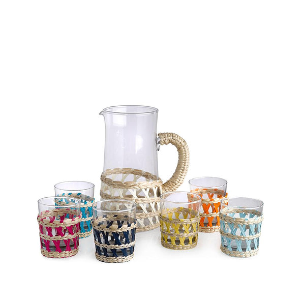 Tumbler Glass with Reed <br> Set of 6 <br> 275 ml
