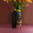 My Superhero Vase <br> Matte Black and 24 Carats Gold <br> (H 27.5) cm
