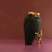 My Superhero Vase <br> Matte Black and 24 Carats Gold <br> (H 27.5) cm