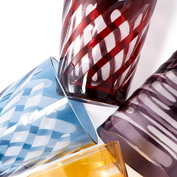 Tubular Tumbler Glass <br> Set of 4 <br> 250 ml