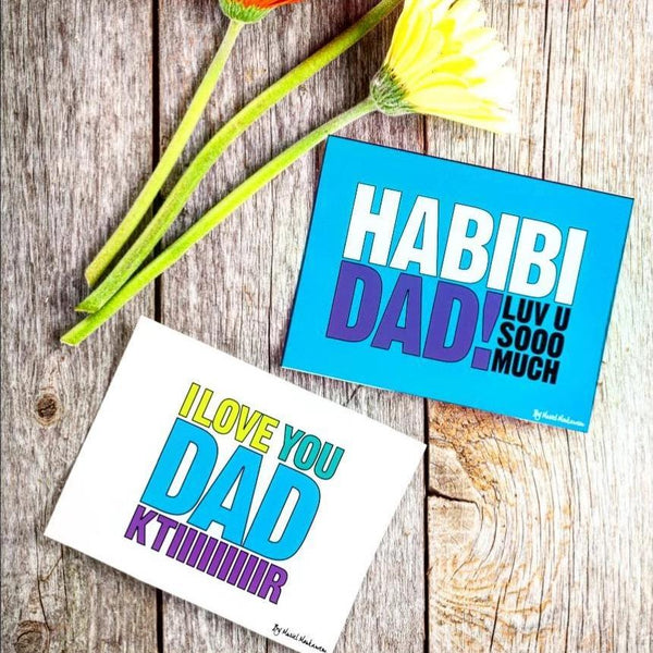 I Love You Dad Ktir Ktir Ktir <br>Greeting Card