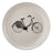 Bikes Side Plate <br> Set of 6 <br> (Ø 20 x H 3) cm