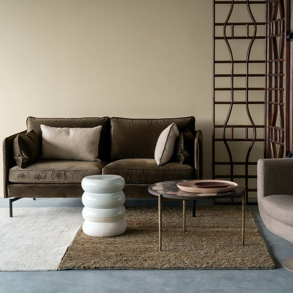 Chubby Stool <br> Off-White <br> (Ø 34 x H 44) cm