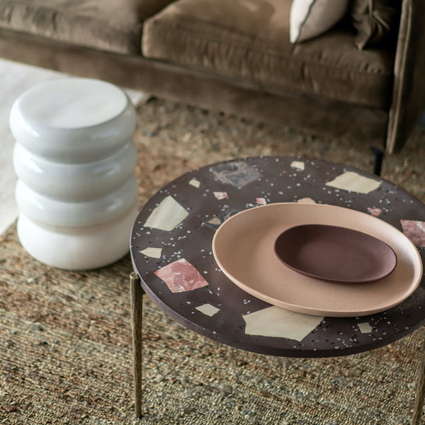 Chubby Stool <br> Off-White <br> (Ø 34 x H 44) cm