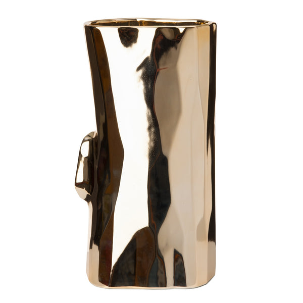 Log Vase <br> (L 14 x W 11.5 x H 26) cm