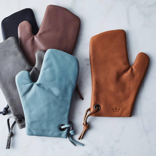 Leather Oven Gloves <br>Dusty Pink