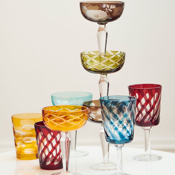 Tubular Tumbler Glass <br> Set of 4 <br> 250 ml