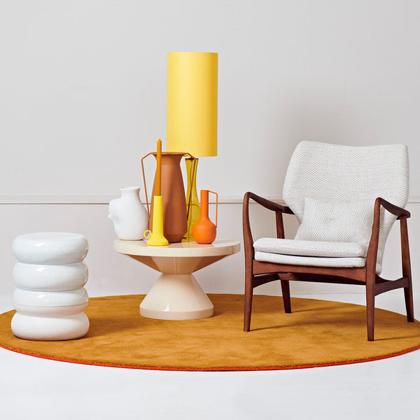 Chubby Stool <br> Off-White <br> (Ø 34 x H 44) cm
