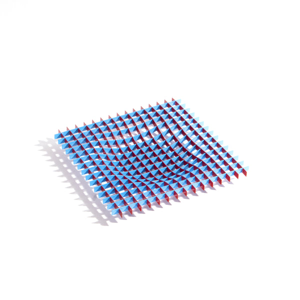 Gravity Tray <br> Red and Blue <br> (L 20 x W 20) cm