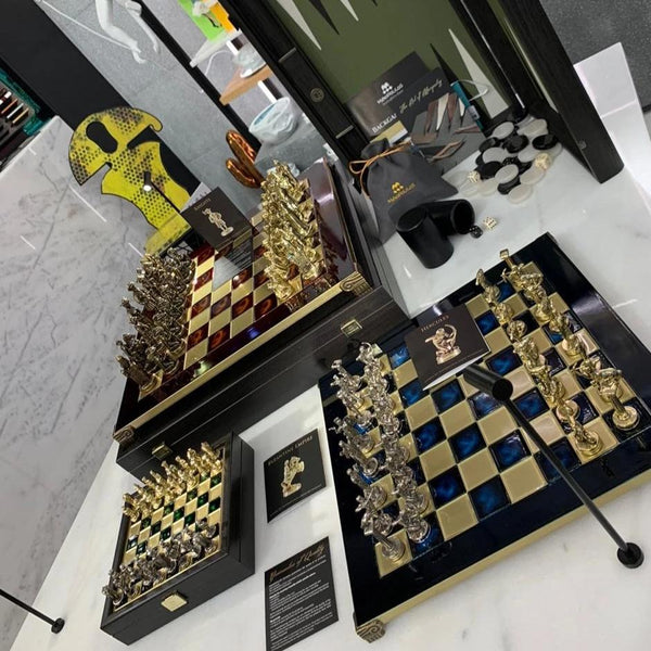 Chess Set <br> Byzantine Empire on Wooden Box <br> (19.5 x 19.5) cm