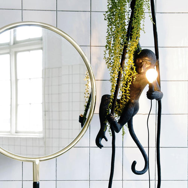 Monkey with Rope <br> Indoor & Outdoor Lamp <br> (L 37 x W 25 x H 76.5) cm