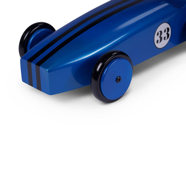 Wood Car Model <br> Blue <br> (L 50 x H 14) cm