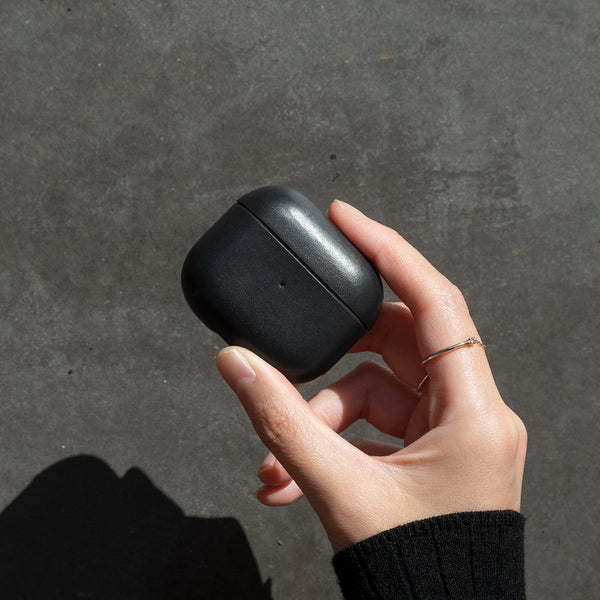 Leather Case for AirPods (Gen 3) <br> Black