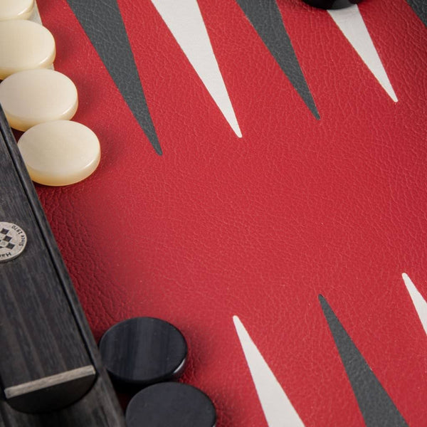 Backgammon <br> Burgundy Red <br>  (47 x 29) cm