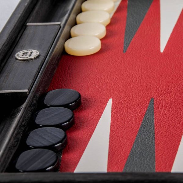 Backgammon <br> Burgundy Red <br>  (47 x 29) cm