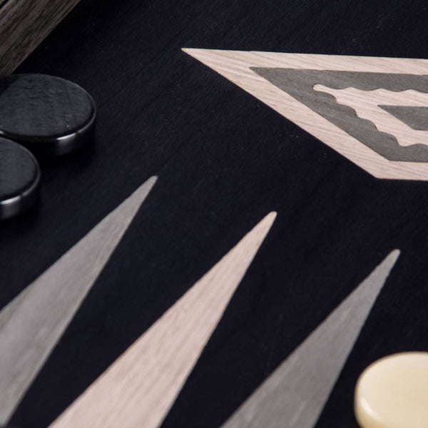Pearly Grey Vavona <br> Backgammon Set <br> (47 x 29) cm
