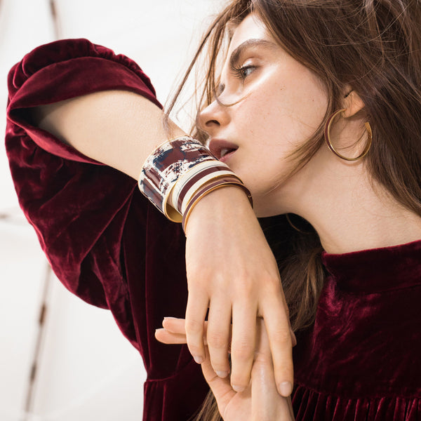 Zef Cuff <br> Dark Red