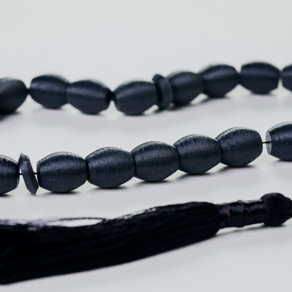 Jet Black Subha <br> 33 Beads