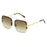 Clio Sunglasses <br> Gold Havana Frame <br> Gradient Tobacco Lenses