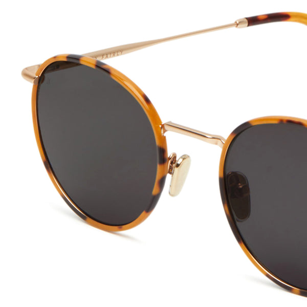 The Astoria 2 <br> Yellow Tortoise Frame <br> Black Lenses