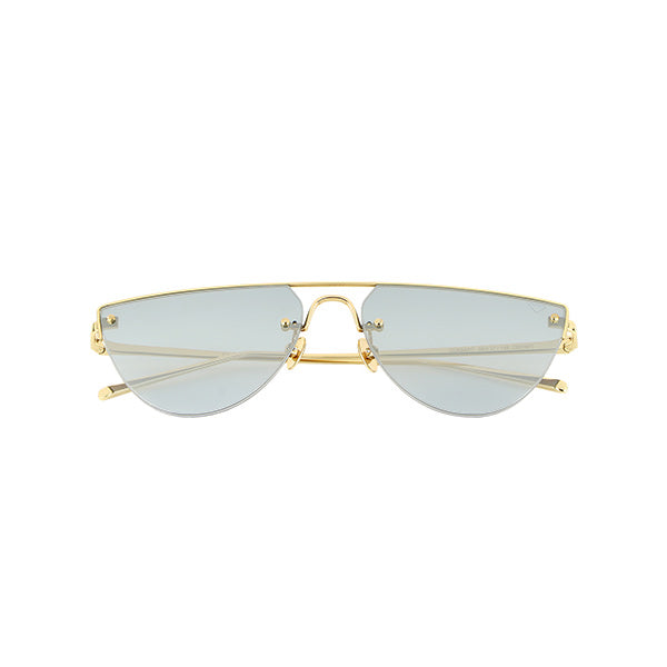 Corsaro Sunglasses <br> Gold Frame <br> Gradient Silver Lenses