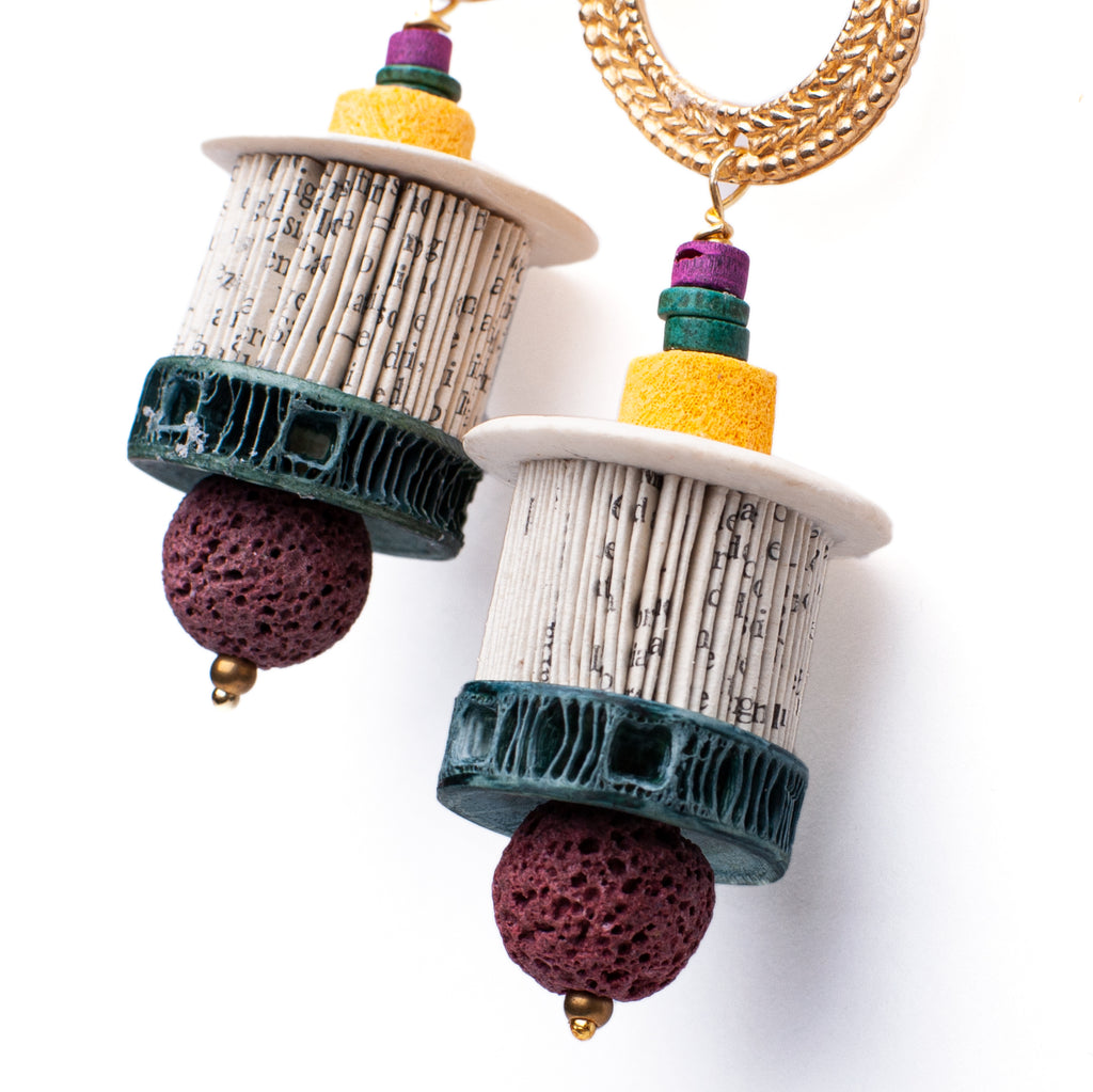 Paper Earrings Lara