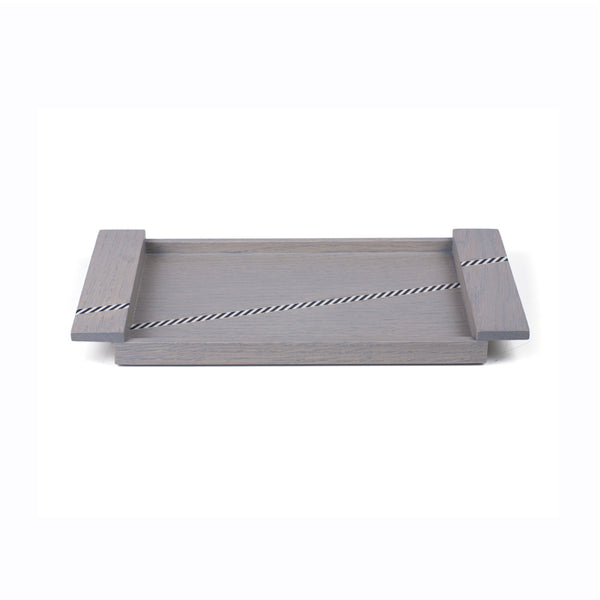 Funquetry Crisscross Tray <br> Grey <br> (L 33 x W 17) cm