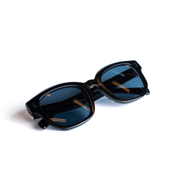 Lovelace Sunglasses <br> Black Petrol Frame <br> Smoke Lenses