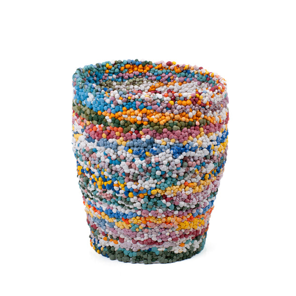 Matt Bubble Gum Vase <br> (L 21 x W 21 x H 26) cm <br> Limited Edition