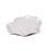 Natural Leaf Fruit Plate <br> Glossy White