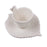 Natural Leaf Coffee Cup with Saucer <br> Glossy White <br> (H 8) cm