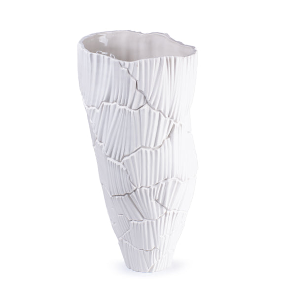 Anemos Meltemi Vase <br> White <br> (L 17 x W 17 x H 35) cm
